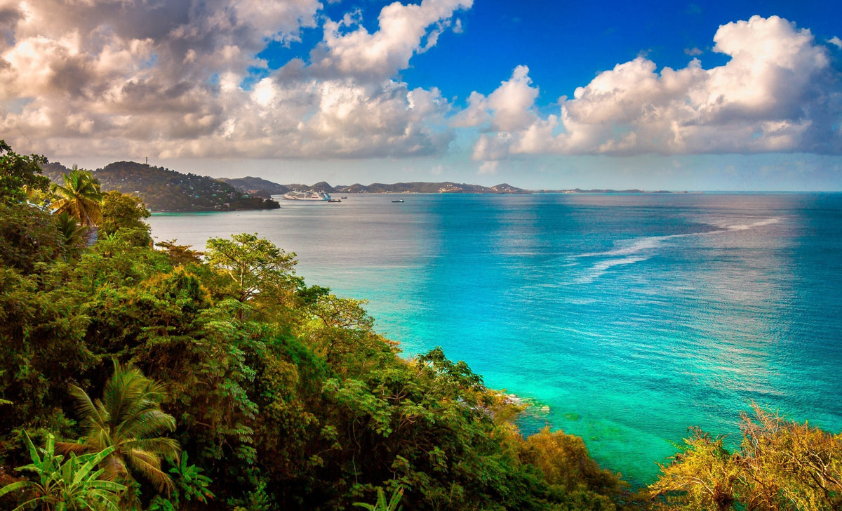 Grand Mal Bay. Located north of the capital St George's in the caribbean island of Grenada.