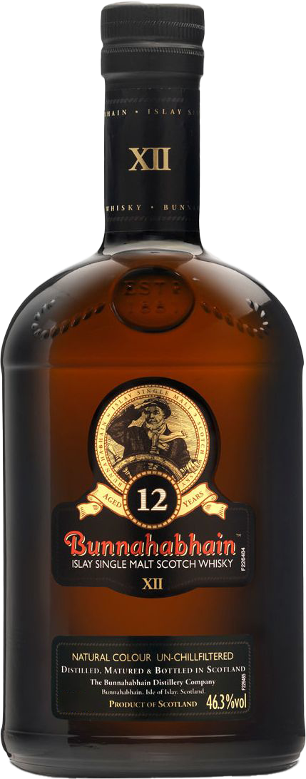 Bunnahabhain 12 Year Old Islay Single Malt Scotch Whisky (700mL)