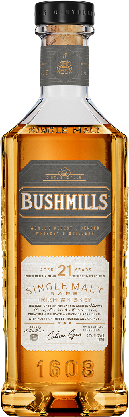 Whisky irlandais single malt Bushmills 21 ans (700 ml)