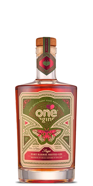 Gin reposé dans un fût de porto