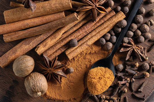 various spices for the perfect spiced rum