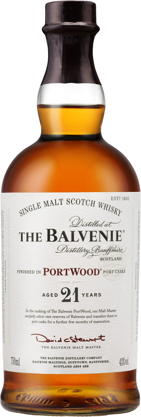 The Balvenie PortWood 21 Year Old Single Malt Scotch Whisky (700mL)