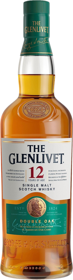 The Glenlivet 12 Year Old Single Malt Scotch Whisky (700mL)