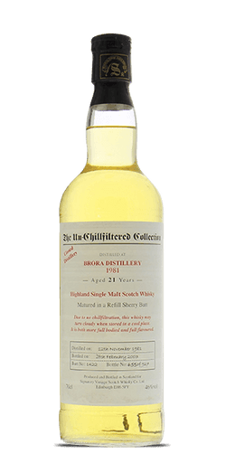 Brora 1981 Signatory Vintage 21 Year Old