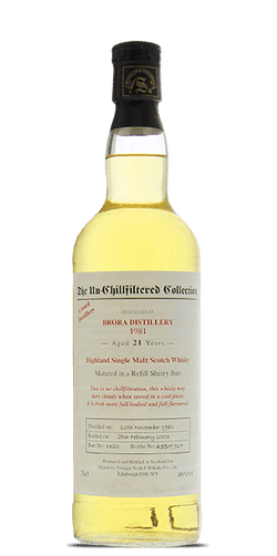 Brora 1981 Signatory Vintage 21 Year Old