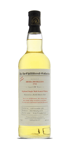 Brora 1981 Signatory Vintage 21 Year Old