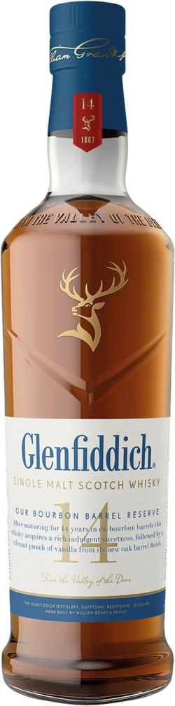 Glenfiddich 14 Year Old Bourbon Barrel Reserve Single Malt Scotch Whisky