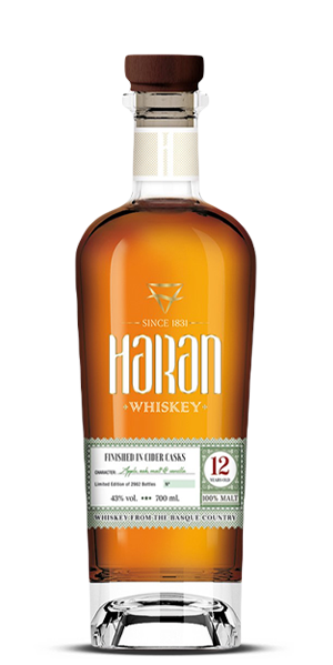 Haran 12 Year Old Cider Cask Spanish Whisky (700mL)