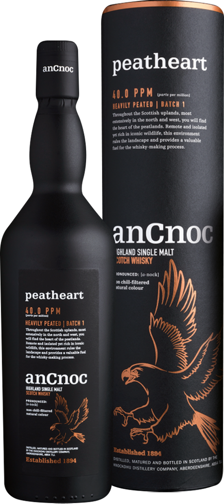 Knockdhu anCnoc Peatheart Single Malt Scotch Whisky (700mL)